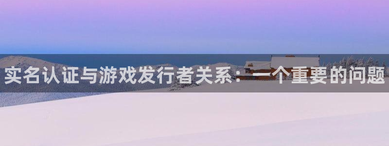 门徒娱乐登录测速：实名认证与游戏发行者关系：一个重要的问题